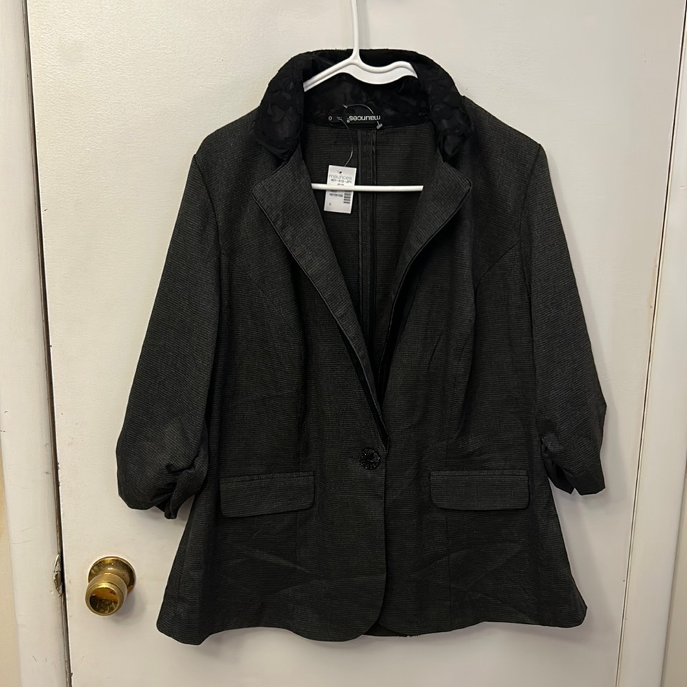 Maurice’s Women’s Jacket Grey/Black Size 0 NWT